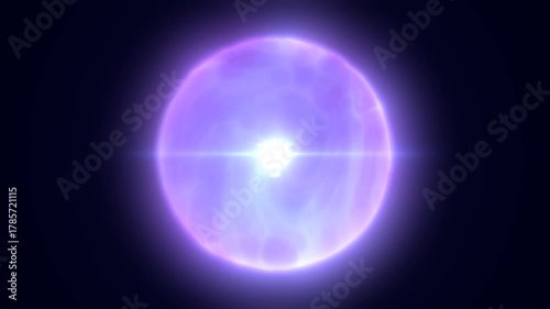 Wallpaper Mural Luminous violet orb radiating cosmic energy, symbolizing mystery, harmony, and universal balance Torontodigital.ca