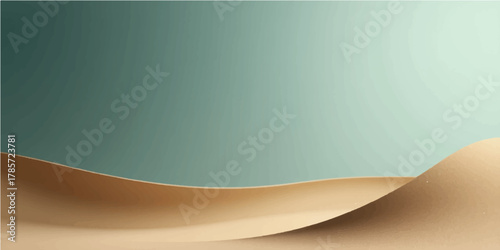 A blank sheet of paper with a curved corner and light shadow provides an empty frame template for a business document design or office note illustration