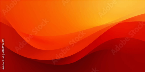 Abstract red and orange wave illustration with a light and dynamic vector design pattern for a vibrant backdrop of energy and motion