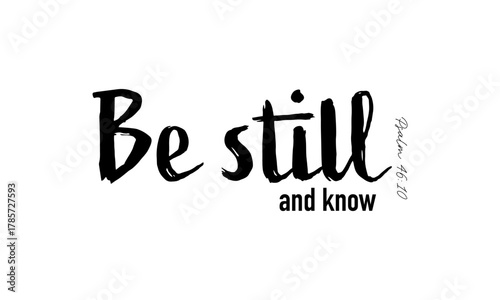 Short Trendy Bible Verse Typography. Christian Quote Poster. Faith Scripture Design for print or use as card, flyer or T Shirt