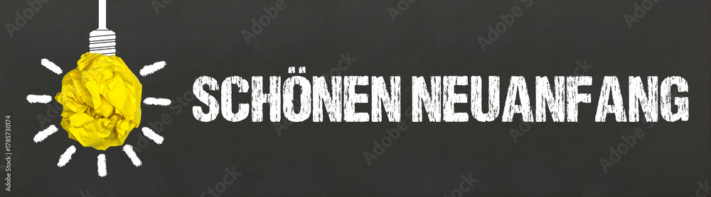 Fototapeta premium Schönen Neuanfang 