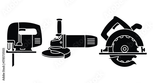 Power tools set perfect for construction projects and home improvement