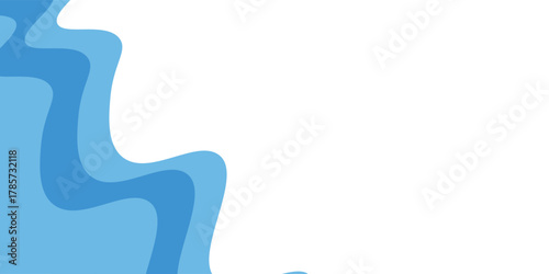 Background blue wave, Vector simple Illustration.