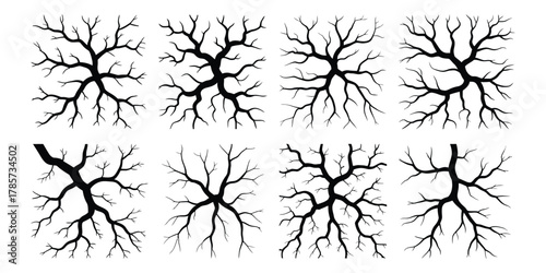 Cracked Concrete Wall Texture – Broken Ground Surface with Dry Soil Fissures, Earthquake Damage Effect, Rough Distressed Background