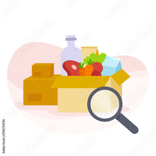 searching food illustration