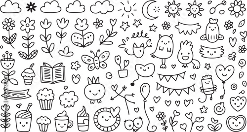 hand drawn vector alphabet