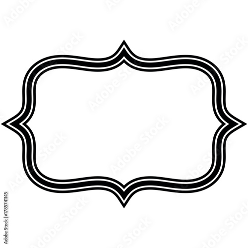 Vintage ornate frame with c...