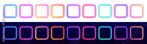 Abstract banner with vivid gradient glow isolated on transparent background. Perfect for digital design or product labels. Modern bright aesthetic.