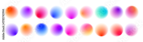 Round glowing circle with soft neon gradient isolated in PNG format. Suitable for badges, price tags, or digital art projects. Smooth luminous and modern design.