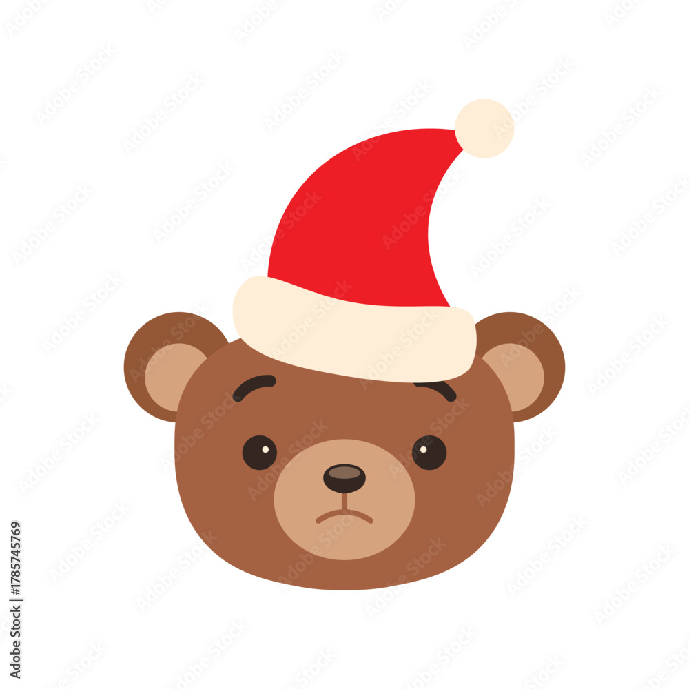 Obraz premium Head Of Christmas Teddy Bear Horse