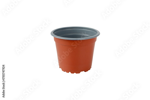 Brown garden plant pot isolated transparent png