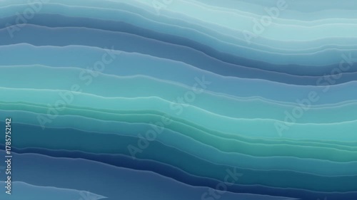 Sea water coloured gradient stripes in wave motion 