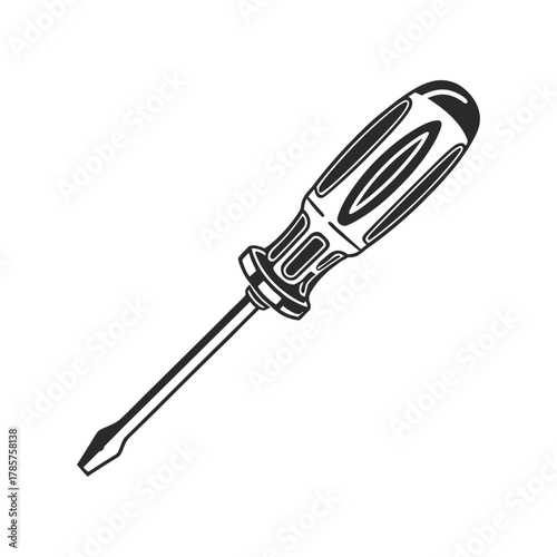 Flat-Head Screwdriver Illustration 