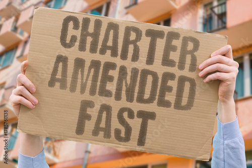 Tableau sur toile "Charter Amended Fast" Constitutional reforms grant military chief expanded authority and influence