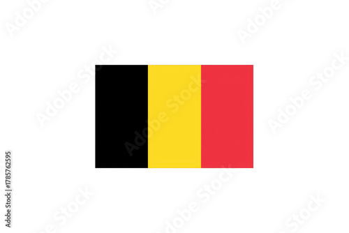 National flag of Belgium on transparent background