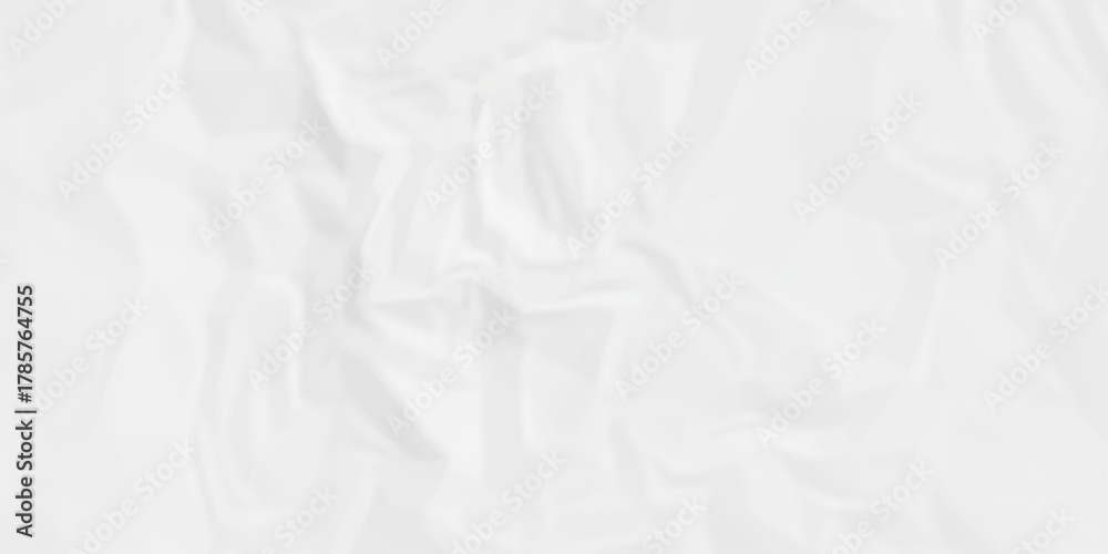 Fototapeta premium Paper texture background, Old paper background ripple soft white pattern wave crumple. Crushed and creased soft paper. Abstract wrinkle effect grunge and rough backdrop vintage page. 