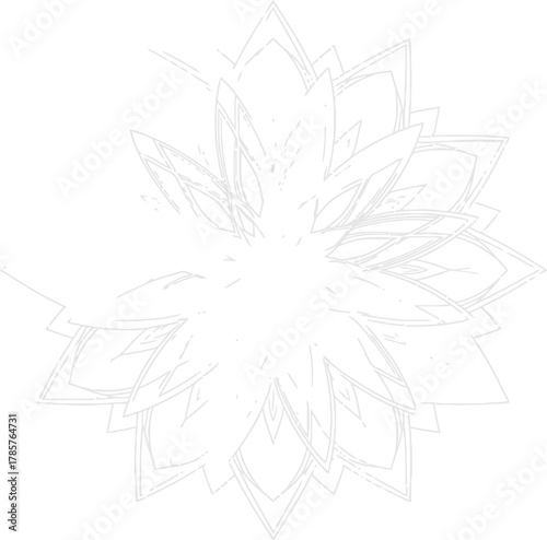 Mandala flower design intricate line art floral pattern coloring page art eps silhouette