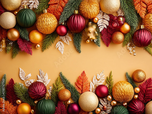 a border made of Christmas ...
