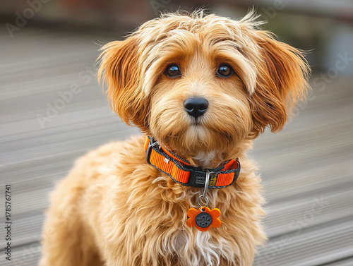 a cute cockerpoo dog