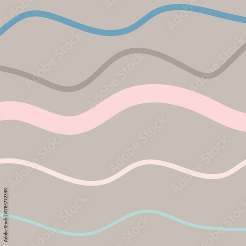 Colorful pastel strokes glide across a cool turquoise canvas. pastel lines abstract background