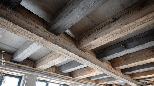 The new ceiling support beams blend modern engineering with historic architecture, strengthening the structure while preserving the building’s original charm and architectural character.