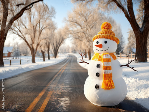 Real snowman