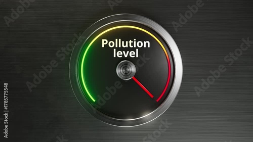 compact gauge used by scientists to track environmental pollution levels, device employed to measure particulate matter and hazardous emissions in city environments for regulatory compliance