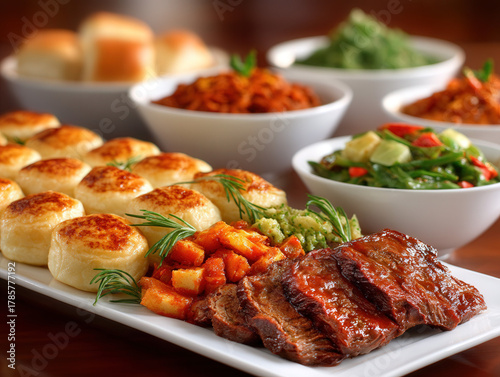 spread of Sri Lanka food