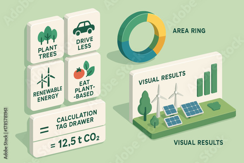 Sustainability practices: renewable energy, plant-based diets, and reduced carbon footprint