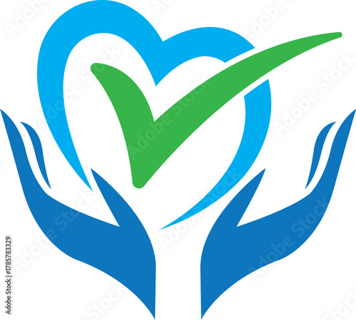 Heart Check Wellness Logo Template Health Care Vector Design