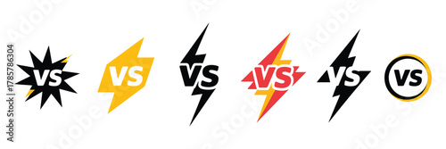 Versus Logo Vector – VS Symbol for Battle Match, Online Game, Tournament, Sports Duel, Esports Branding and Modern Graphic Design Elements
