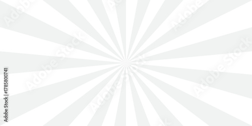 sunburst pattern white and gray design. Vintage sunrays illustration swirl line. sun beam vector banner design pop art comic burst gradient concept pattern.	
