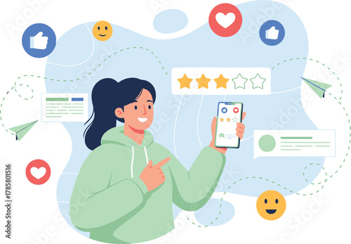 Customer Review, Rating, and Feedback on Social Media