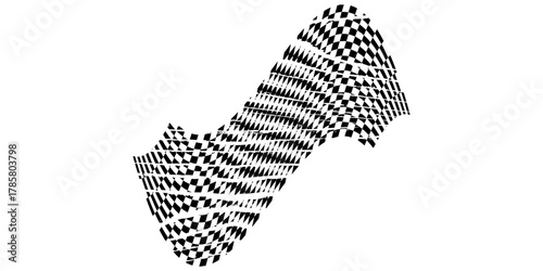 Auto tire tread grunge element. Car and motorcycle tire pattern, wheel tyre tread track. Black tyre print. Vector illustration