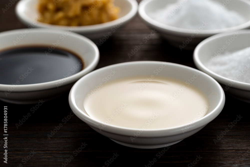 Fototapeta premium 基本の調味料 食酢