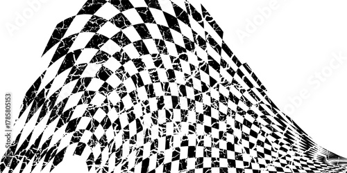 Auto tire tread grunge element. Car and motorcycle tire pattern, wheel tyre tread track. Black tyre print. Vector illustration