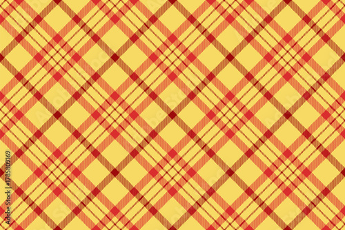 Classic plaid pattern. A timeless red and gold design suitable for backgrounds, textiles, crafts, and designs requiring traditional or festive flair.