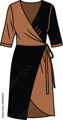 Shop elegant wrap dress midi length stylish fashion for women online now eps silhouette