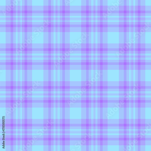 Ireland texture fabric check, tidy pattern tartan textile. Pride background seamless vector plaid in blue and indigo colors.