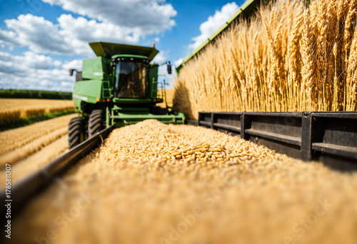 a trailer full of harvested...