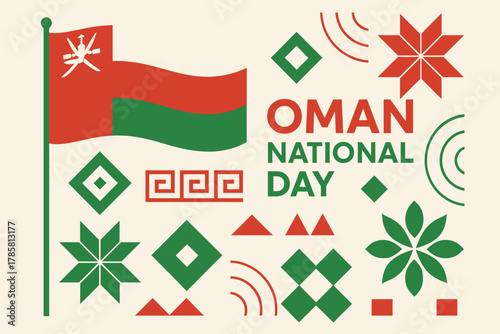 Oman National Day r Illustration