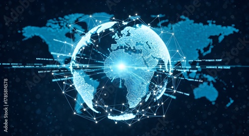 Global Networking Concept Images with International Connection Design