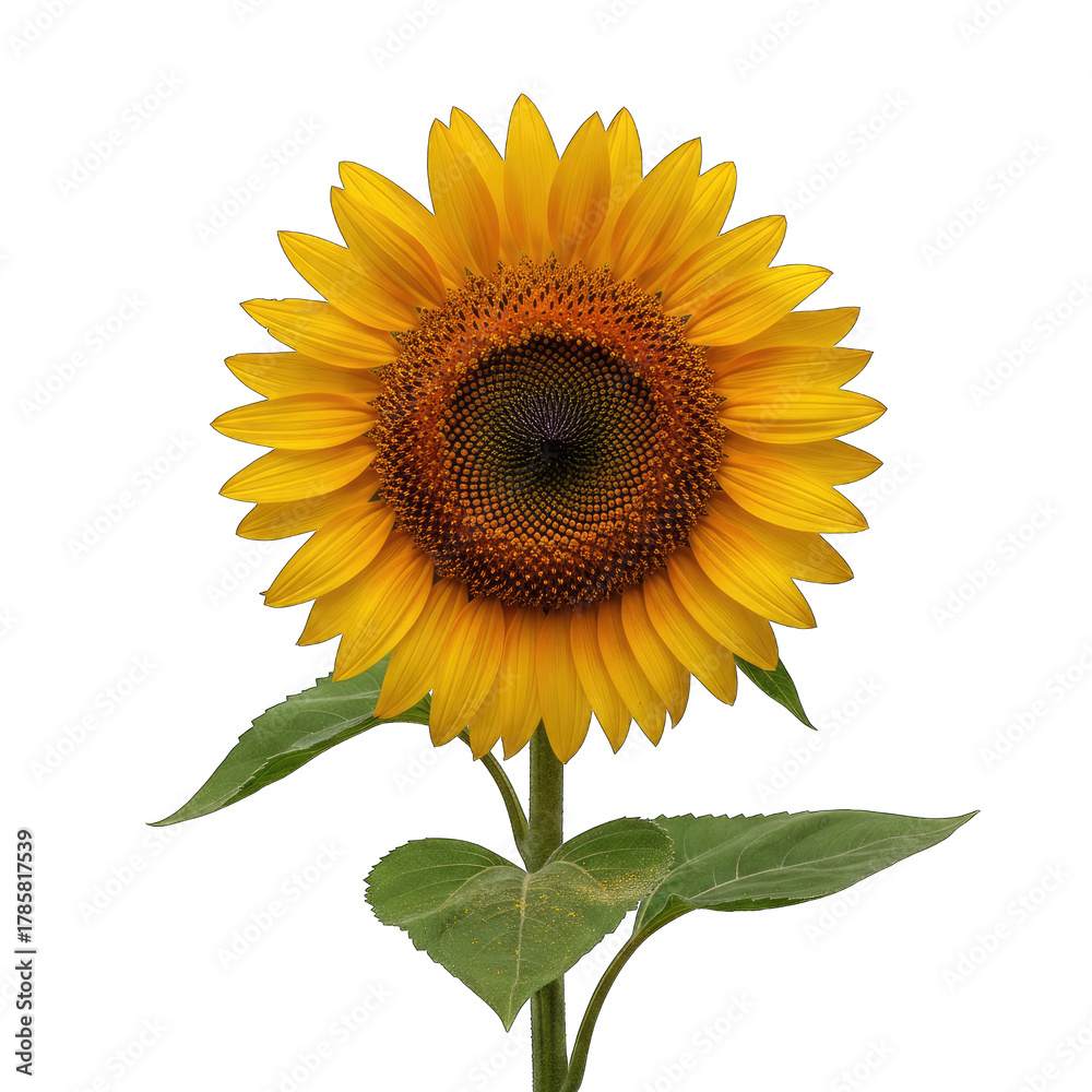Obraz premium sunflower isolated on white background