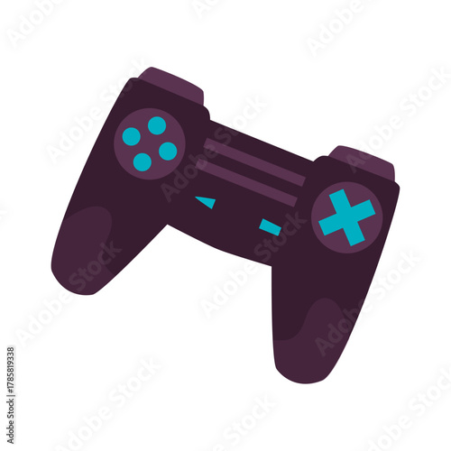 Modern gaming controller illustration with vibrant buttons for interactive digital entertainment