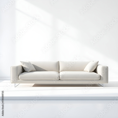 Closeup of Couch and Pillow in Neutral Tones Closeup of Couch and Pillow in Neutral Tones