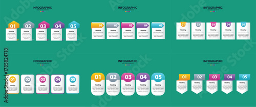 Visual Data Presentation Templates for Marketing and Finance.
Step-by-Step Process & Option Diagrams for Presentations.
Creative Timeline, Charts, and Global Data Infographics.
Set of Infographic.