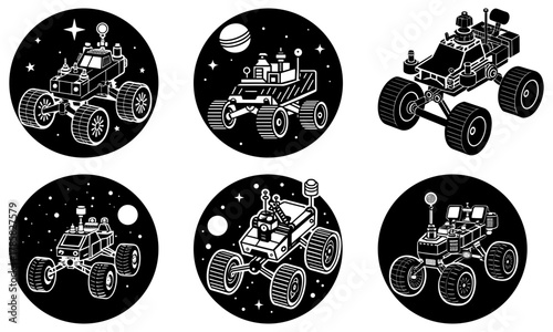 Explore futuristic space with these cool rover designs, perfect for tech enthusiasts and creative projects about space exploration and the cosmos