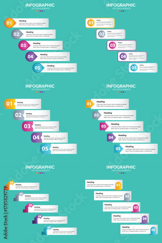 Visual Data Presentation Templates for Marketing and Finance.
Step-by-Step Process & Option Diagrams for Presentations.
Creative Timeline, Charts, and Global Data Infographics.
Set of Infographic.