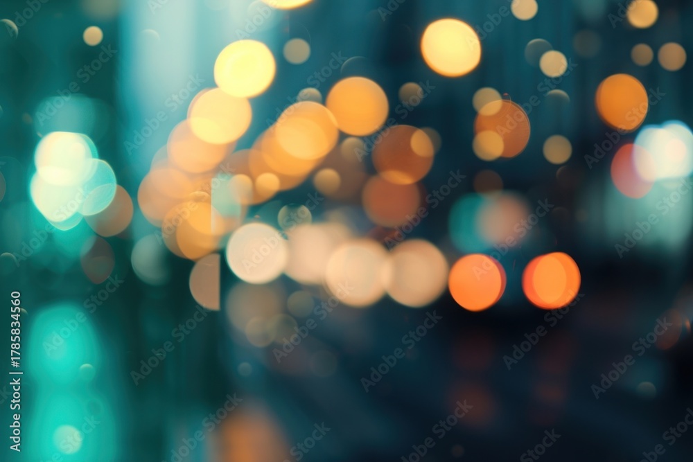 Fototapeta premium City light boke lighting outdoors night.