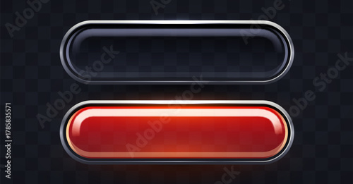 Modern glossy web buttons.